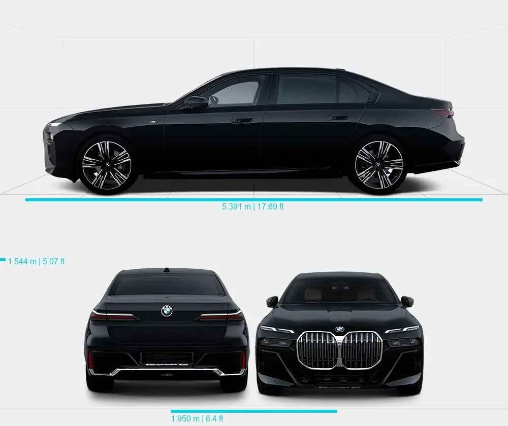 Розміри автомобіля BMW 7