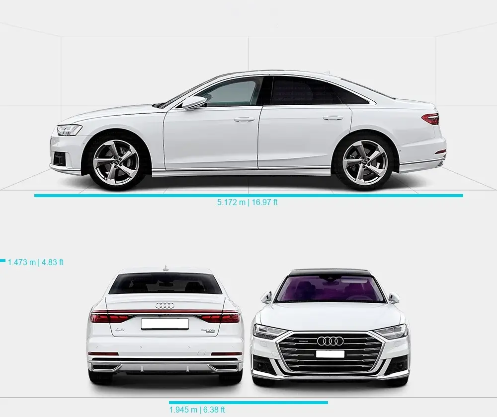 Розміри автомобіля Audi A8