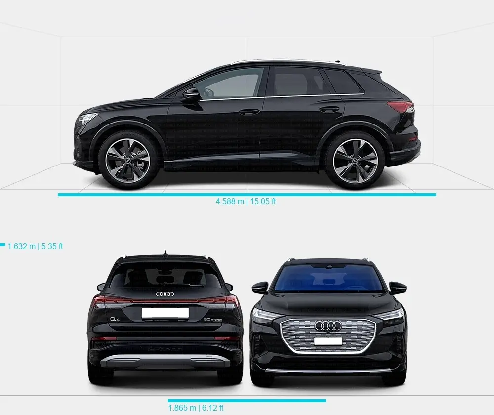 Розміри автомобіля Audi Q4 e-tron