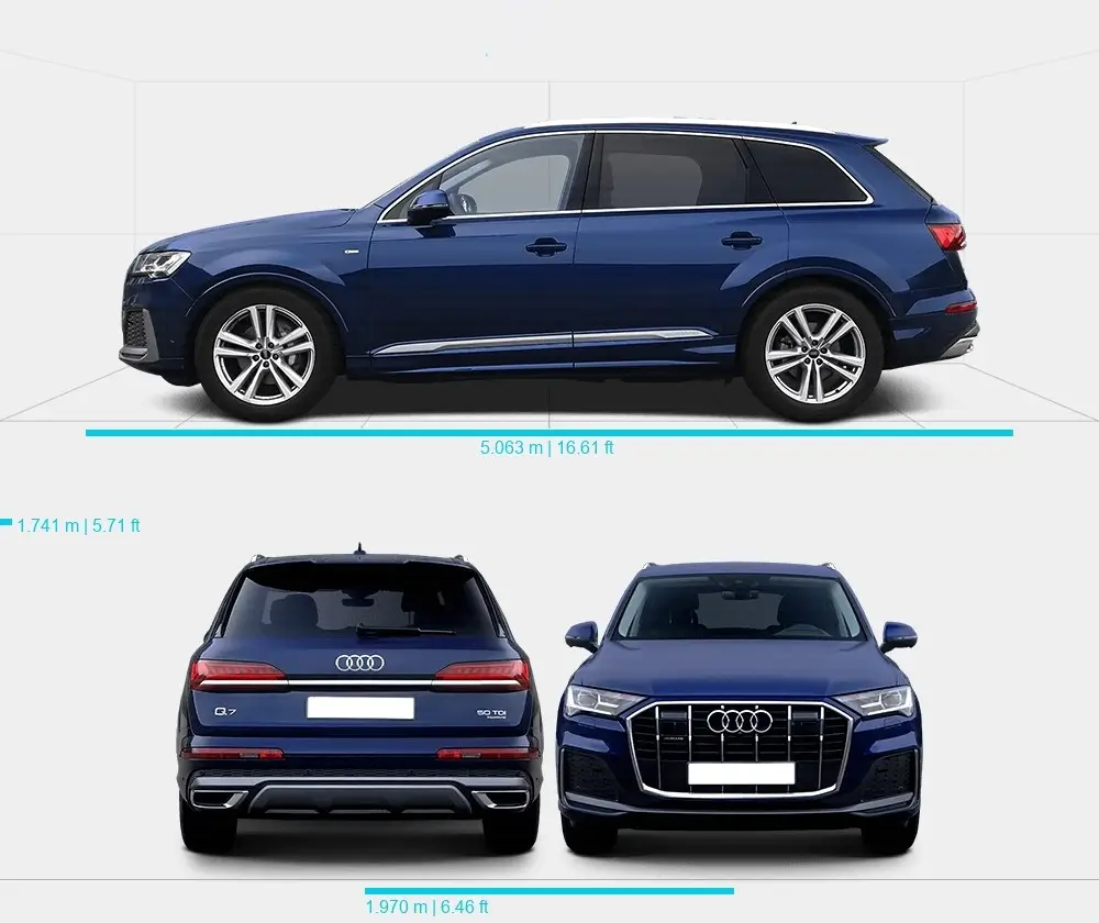 Розміри автомобіля Audi Q7