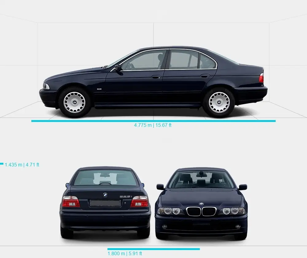 Розміри автомобіля BMW E39