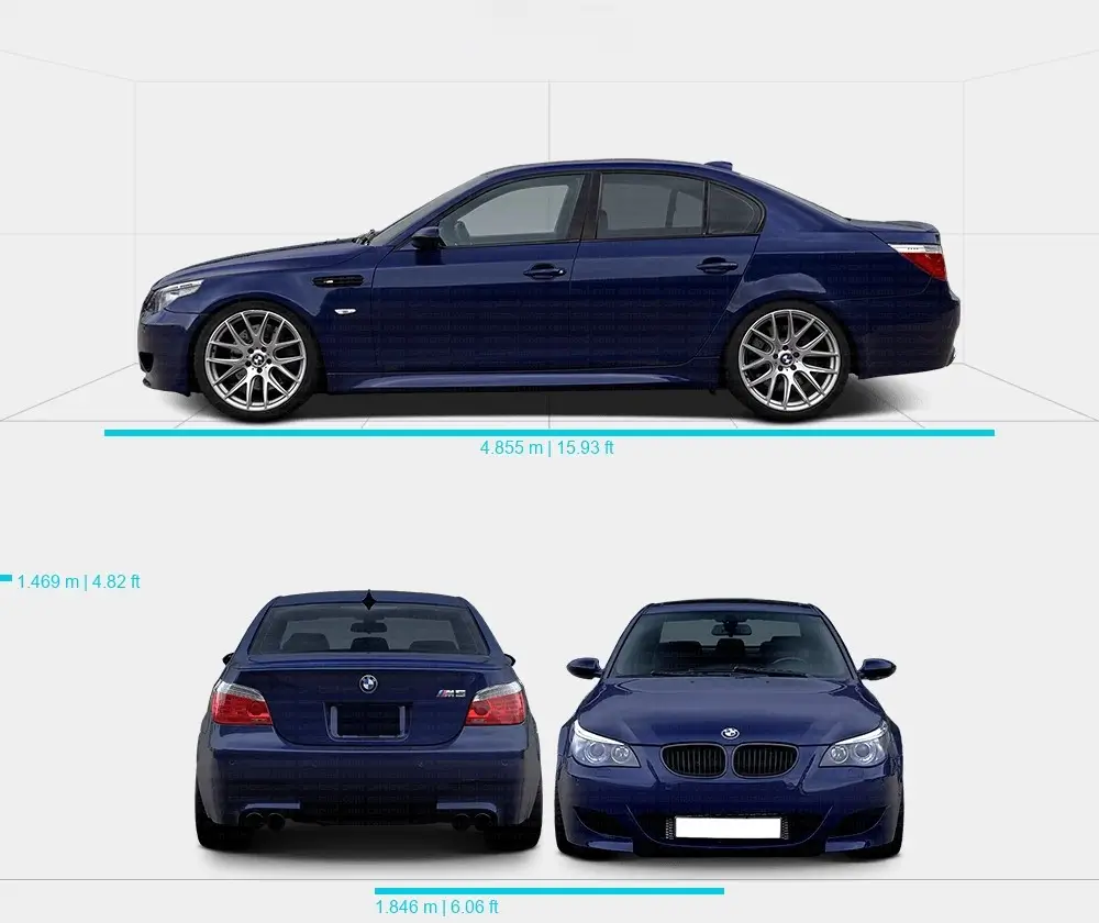 Розміри автомобіля BMW E60