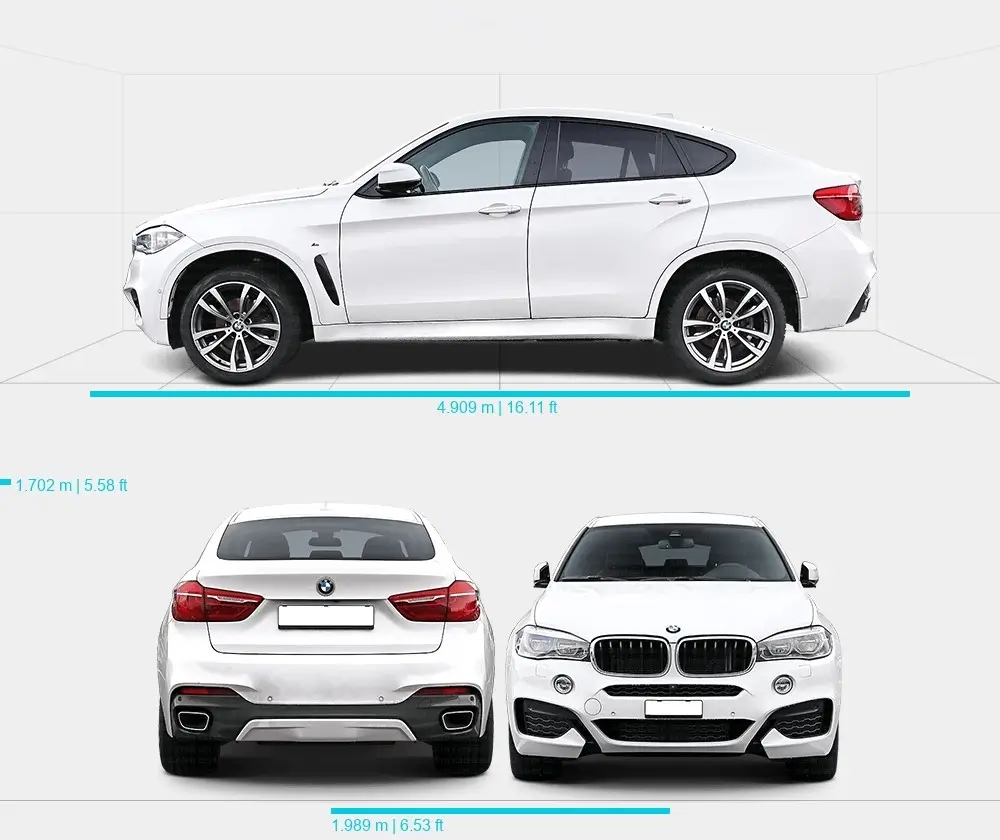 Розміри автомобіля BMW X6