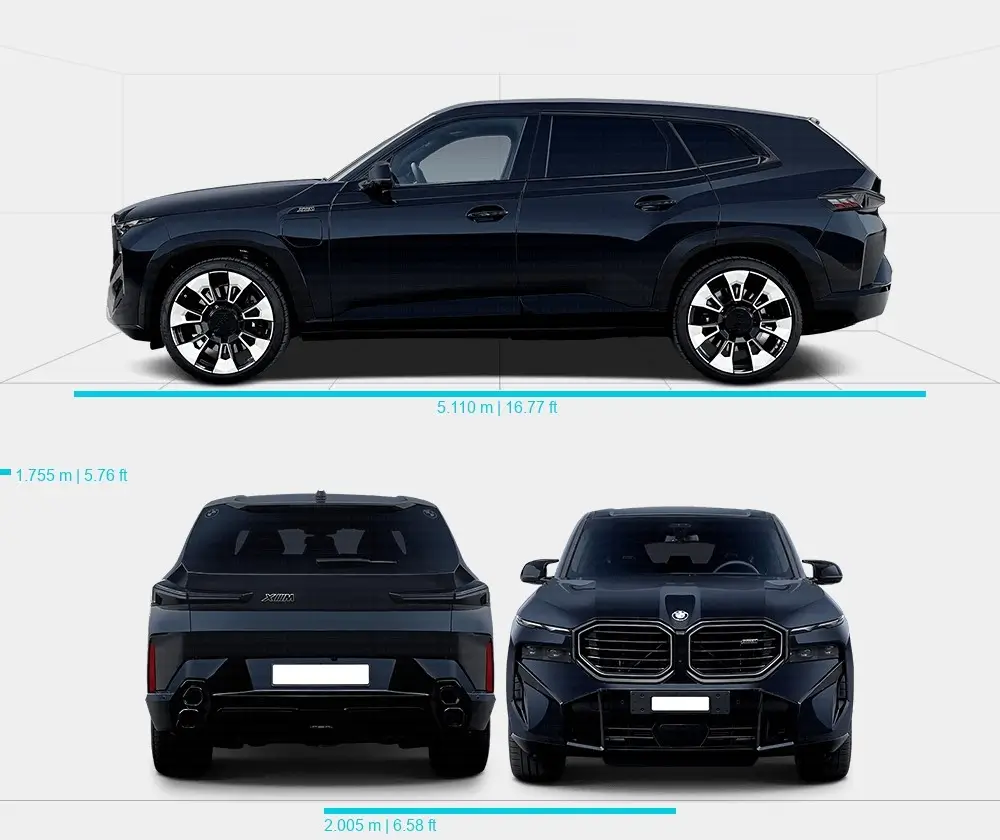 Розміри автомобіля BMW XM