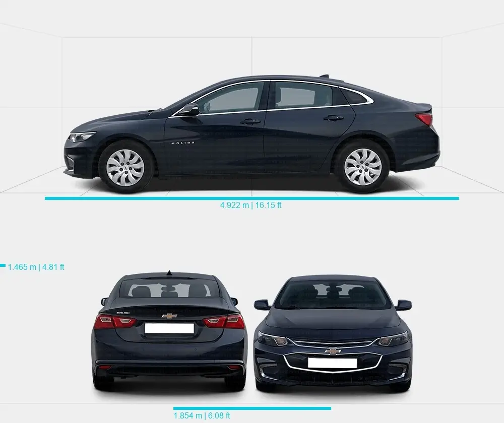 Розміри автомобіля Chevrolet Malibu