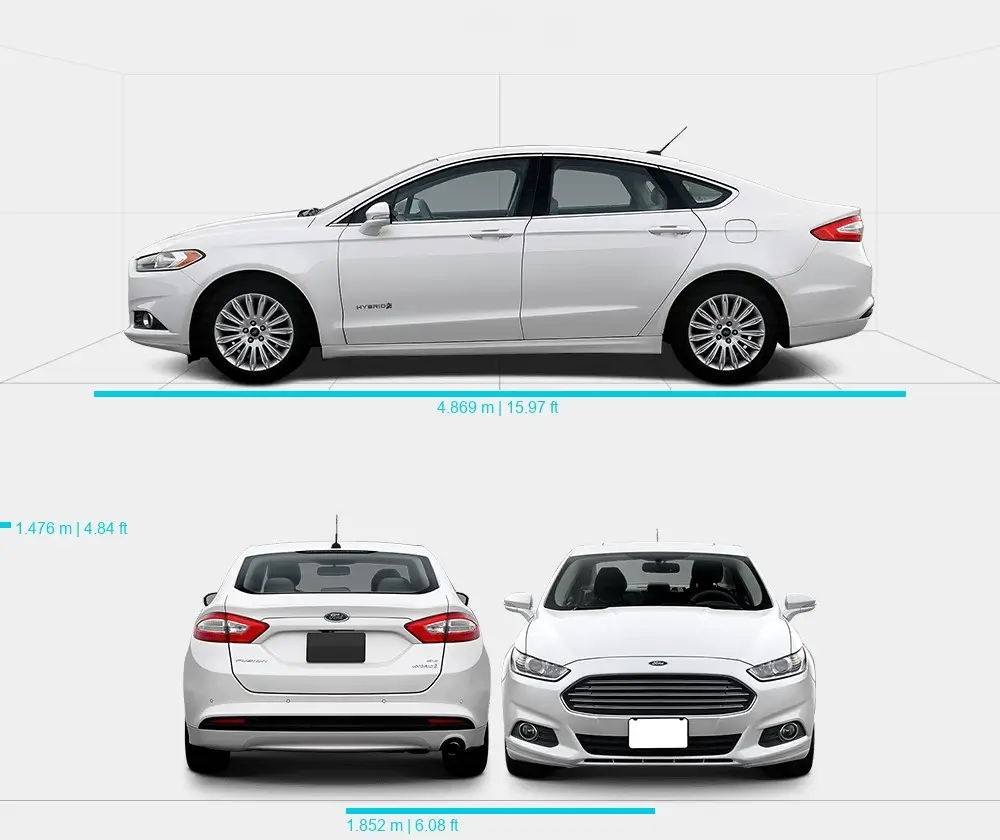 Розміри автомобіля Ford Fusion