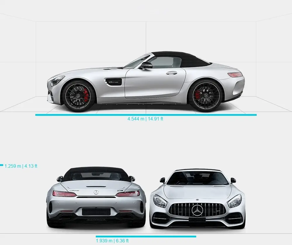 Розміри автомобіля Mercedes Benz AMG GT