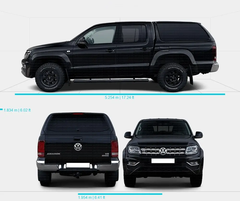 Розміри автомобіля Volkswagen Amarok