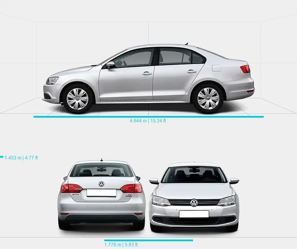 Розміри автомобіля Volkswagen Jetta