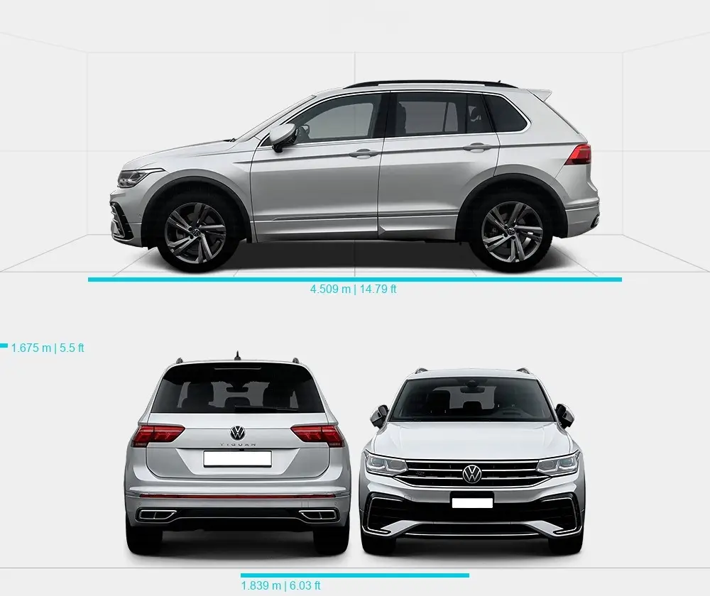 Розміри автомобіля Volkswagen Tiguan