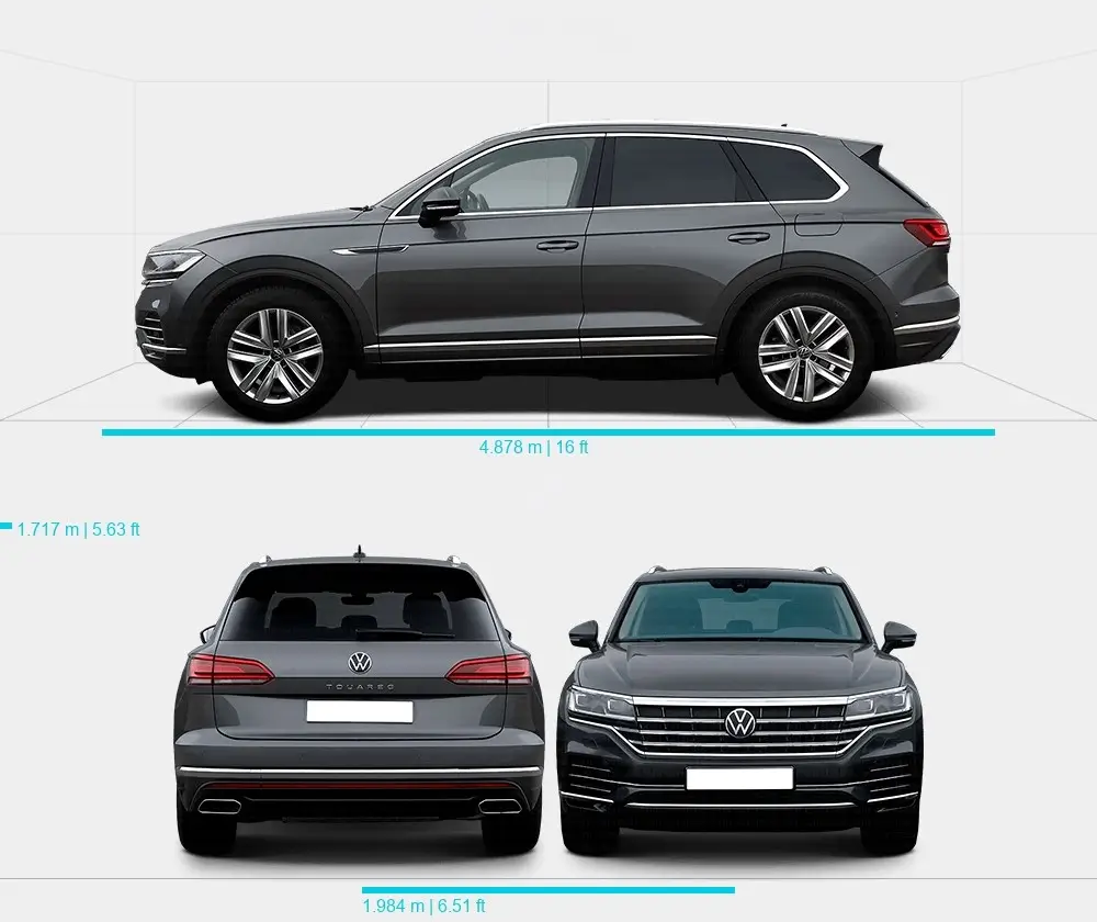 Розміри автомобіля Volkswagen Touareg